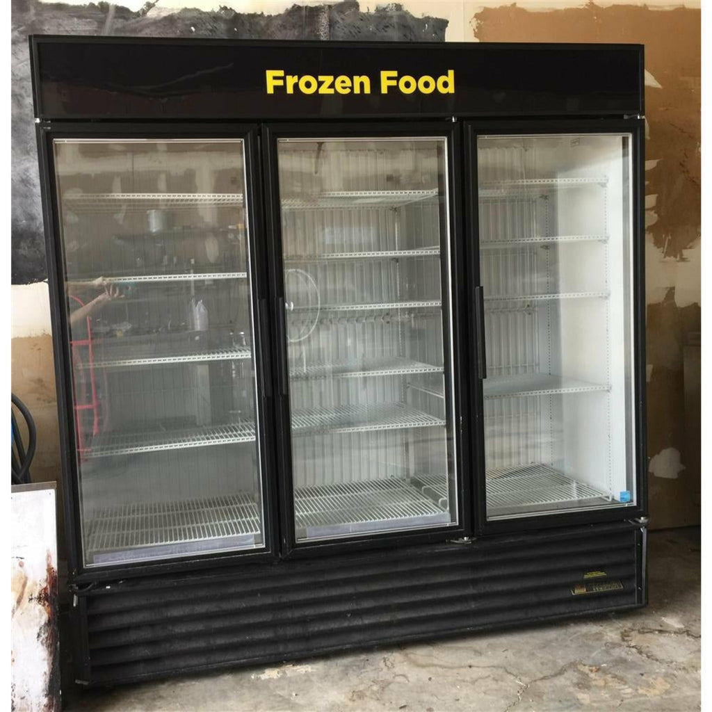 TRUE GDM 72F 3-Door Commercial Glass Merchandising Freezer